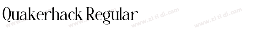 Quakerhack Regular字体转换
